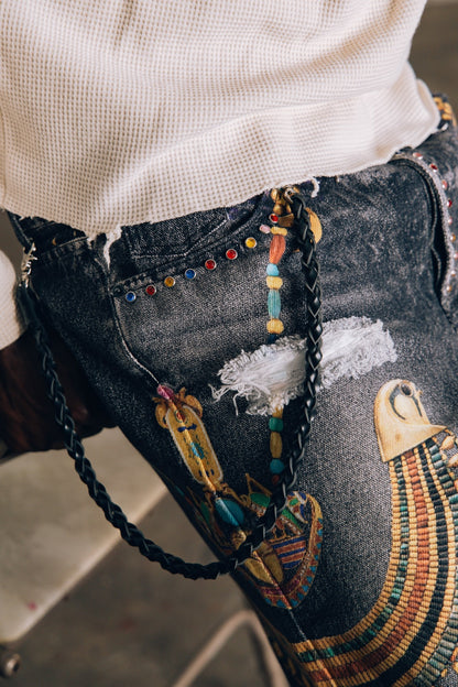 MB-016 PHARAOH SHORTS (WASHED BLACK)