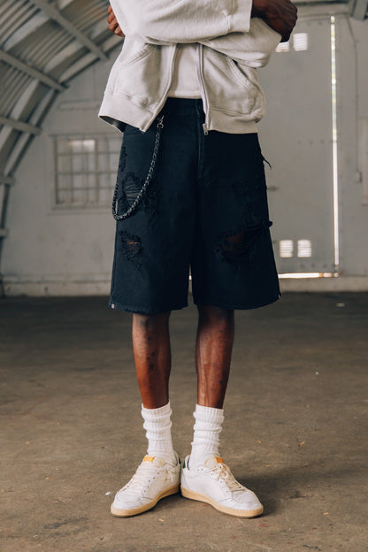 MB-011 STANDARD SHORTS (DISTRESS)